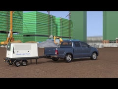 বহিরঙ্গন 2kW পোর্টেবল লাইট টাওয়ার জেনারেটর 180KW চার্জিং স্টেশন মোবাইল লাইট টাওয়ার