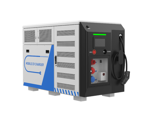 ভালো দাম ট্রাক ভ্যানের জন্য 100KW মোবাইল ইভি চার্জিং স্টেশন 170A পোর্টেবল জরুরী ইভি চার্জার অনলাইন